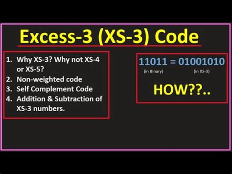 excess 3 code|Excess 3 Code Addition and Subtraction .